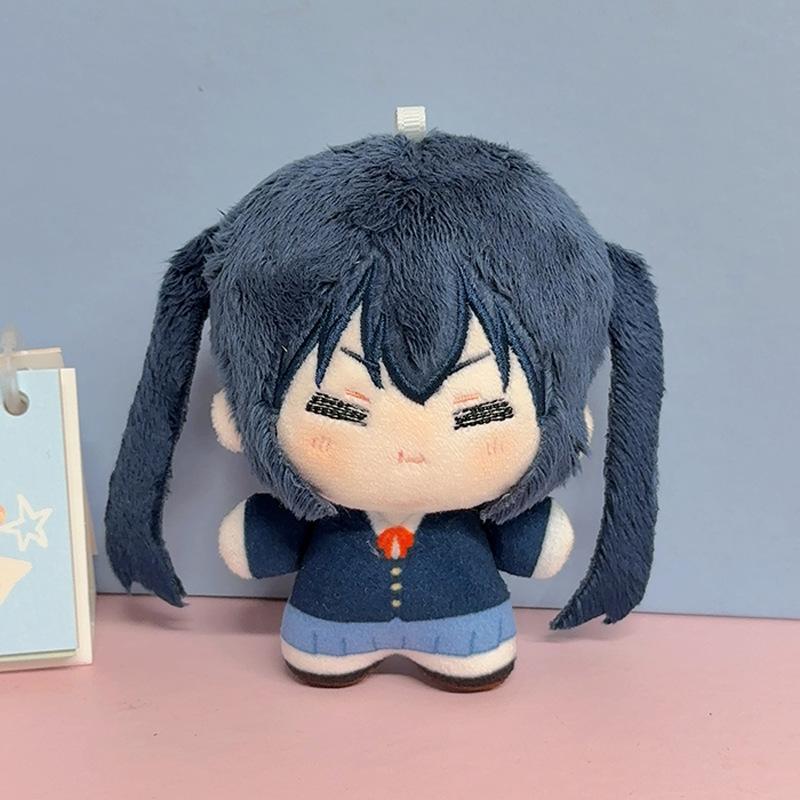 Cute Anime Mio Yui Azusa Plush Doll 10Cm Tsumugi Ritsu Stuffed Doll Keychain Pendant Anime Peripheral Fans Gifts