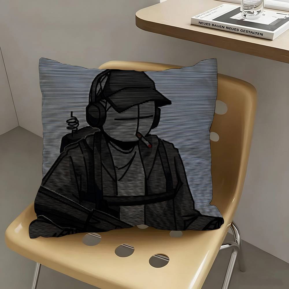 1pc D-eimos M-adness C-ombat Pillow Case Fashion Square Pillowcase Bedroom Sofa Room Ins Decoration Leisure