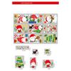 9 Sheets Christmas Window Clings Window Decal Stickers Xmas Holiday Home Decorations For Glass Windows