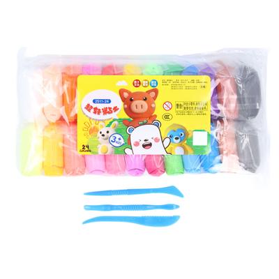 Air Dry Clay Set Ultra Light Safe Harmless Educational Colorful Modeling Clay with Tools for Kids 24 Colors