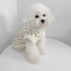 Warm Winter Pet Dog Clothes Teddy Flower Cotton Puppy Dress Thickened and Warm Puppy Feet Coat Pet Fashion Cardigan XS-XL