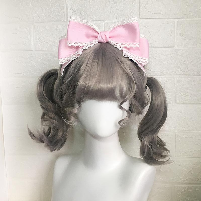 Big Bow Headwear Black Hair Accessory Personality Simple Lolita Hair Clip Women's Cute Hair Clips Blue Lolita Accessories Girls