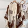 Nové dámské módní imitace kašmíru podzim a zima teplý velký čtvercový šátek oboustranný střapeček šála klimatizace