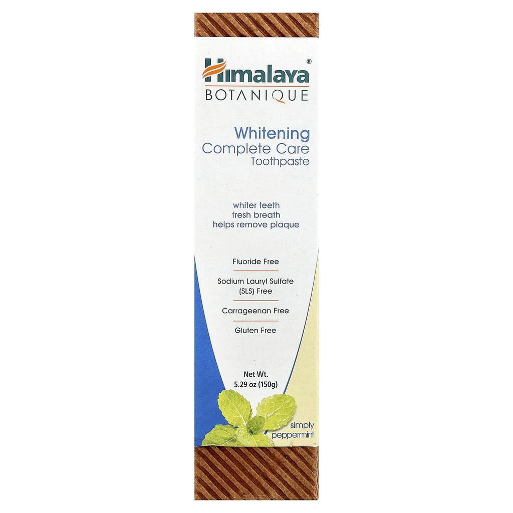 Botanique, Whitening Complete Care Toothpaste, Simply Peppermint, 150G(5.29Oz)