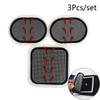 3Pcs Abdominal Patches Replacement Gel Sheet Electrode Pads Electric Muscular Stimulation Patch Excellent Conductivity Reusable
