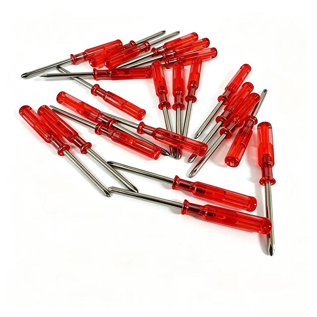 2.5mm Phillips Toy Screwdriver with Red Crystal Handle, 65mm Total Length