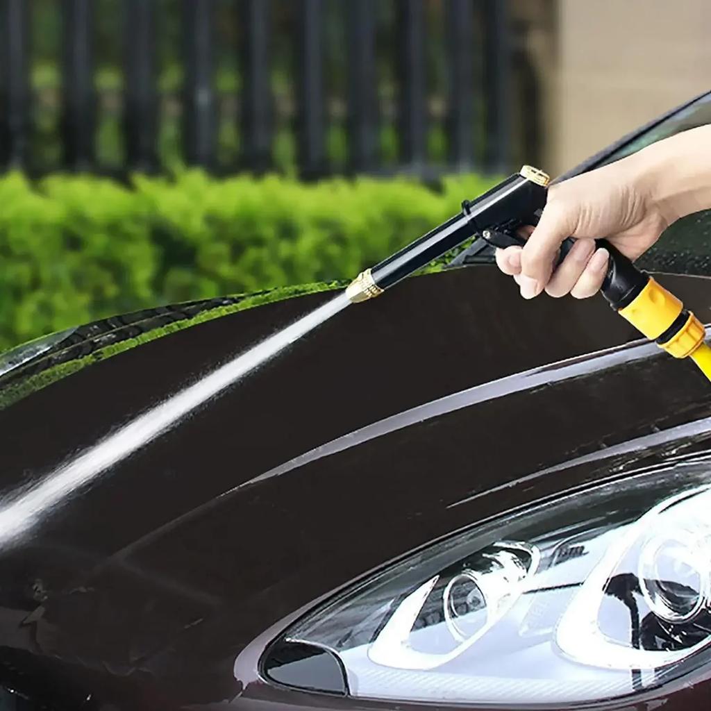 1 Stück Tragbare Hochdruck-Wasserpistole Einstellbare Reinigung Autowaschmaschine Gartenbewässerung Schlauchdüse Sprinkler Schaumwasser