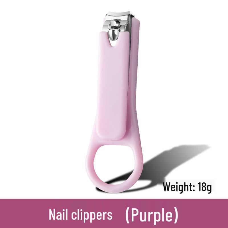 Child-Safe Anti-Pinch Baby Nail Clipper Set - Anti-Splash, Cute Design, Portable for Kids and Students