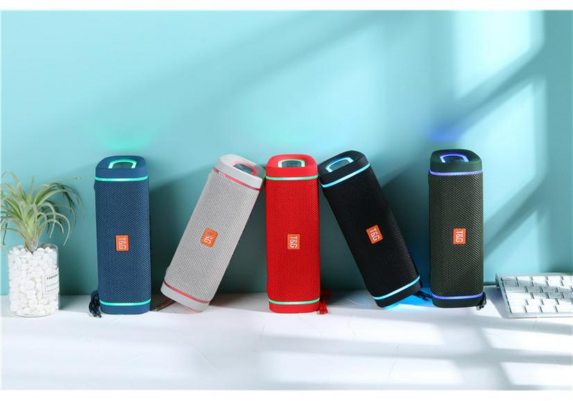 TG375 Portable Wireless Bluetooth Speaker with Card Slot, Heavy Bass, LED Display, and Outdoor Use