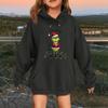 Children's Fashionable Casual Long-sleeved Loose Christmas Print Pullover Hooded Sweatshirt