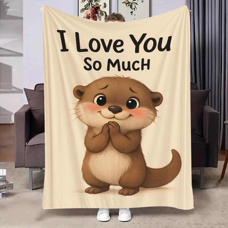 Плед Nutella с шоколадным принтом - Мягкий фланелевый плед с принтом еды 70x100cm