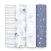 aden anais essentials Japanese Baby Newborn to 112 x 112 cm x Perfect for newborns and as a baby shower + (Official Product) Gift, Swaddles, "Time