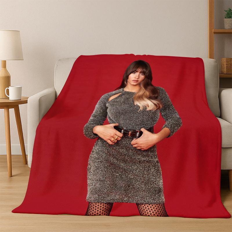 Cute Aitana Spanish Singer Flannel Blanket Soft Warm Blanket Throw Blanket for Bedroom Living Room Bed Travel Picnic Gift kids