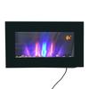 Electric Wall Fireplace, 1000W/2000W, LED Fire Effect, Remote Control, Stylish Look, with Heating Function