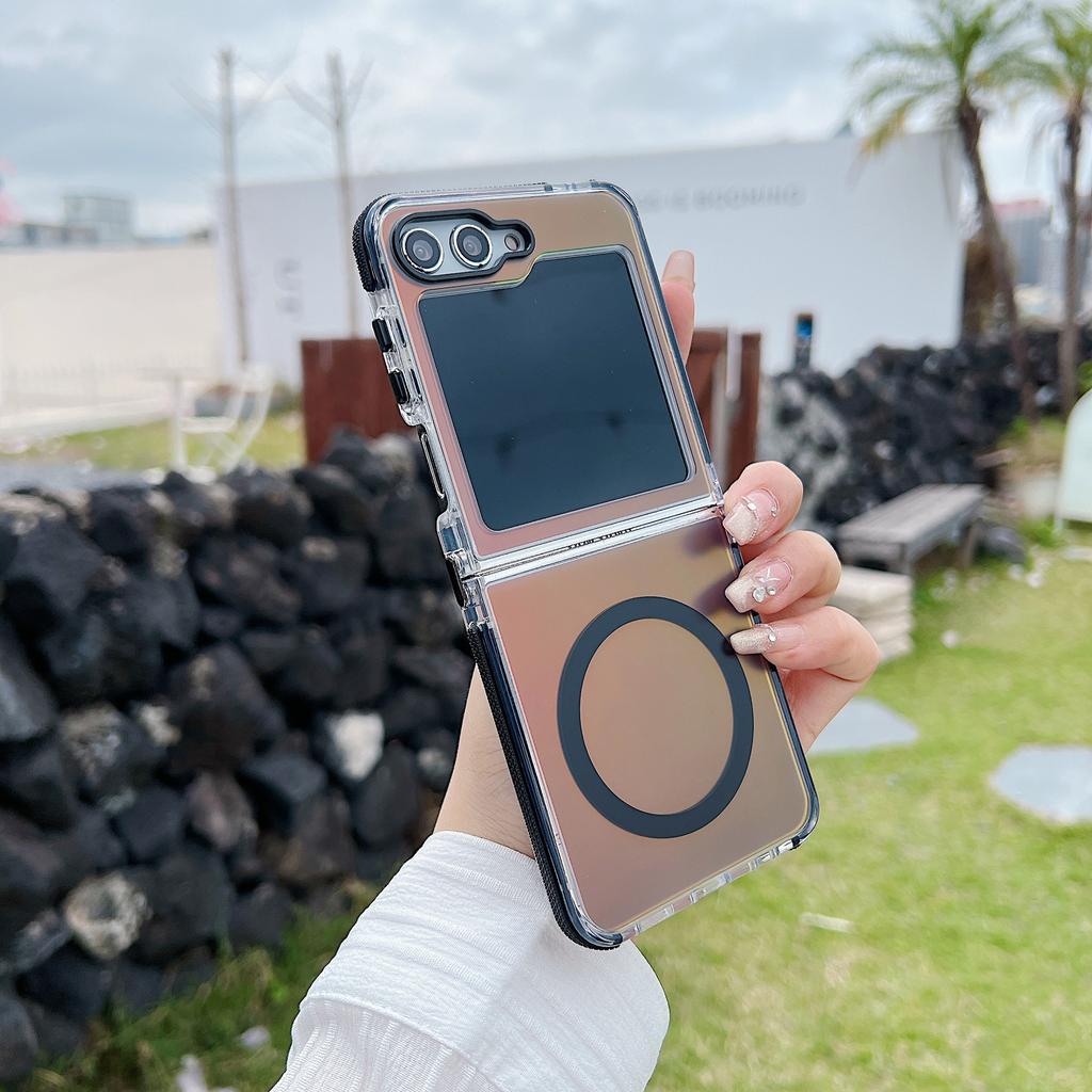 Suitable for Samsung Up and Down Folding Z FLIP 4 5 6 7 Gradient Chameleon High End Colorful Shell