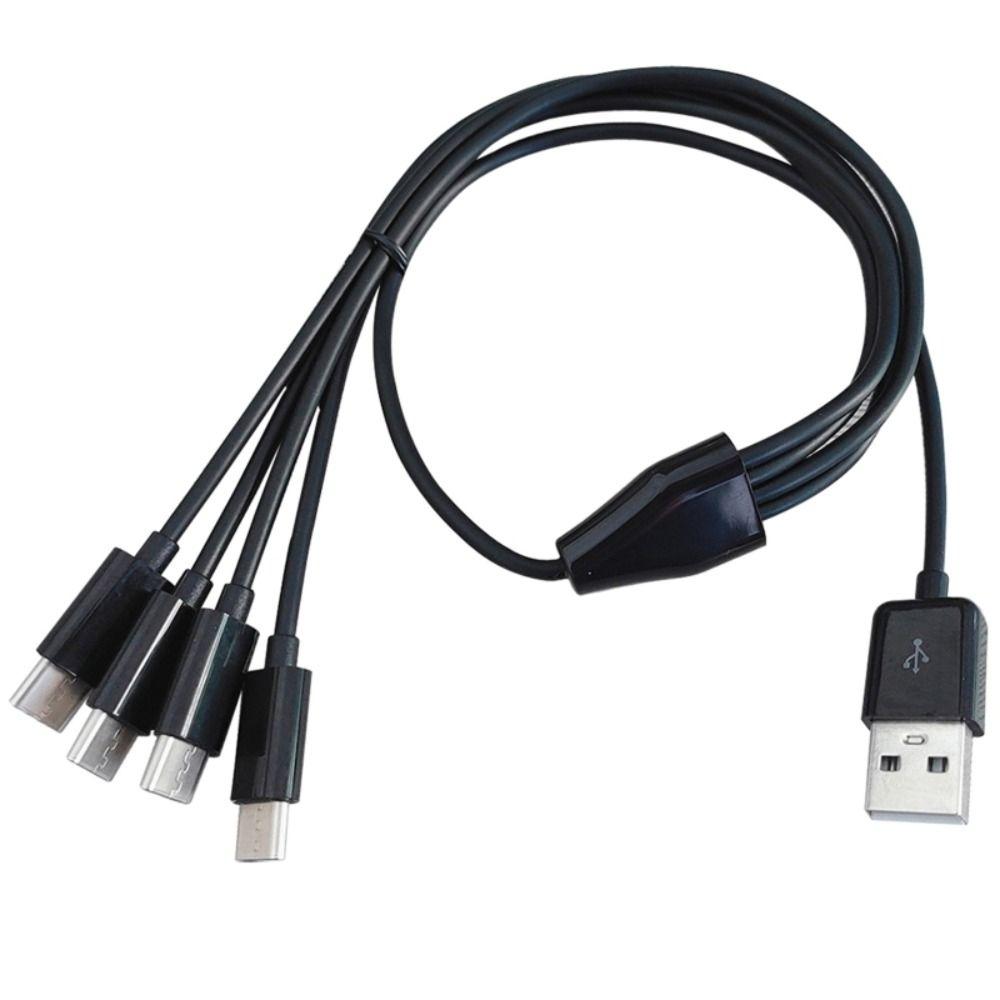 Charging Cable Power Supply Cord Charger Cable Type C To 4 Type C Wire USB  To 4 Port Type C Cable