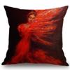 Home Art Decoration Oil Painting Ballet Dancer Lounge Sofa Cushion Cover Luxury Elegant European Style Cotton Linen Pillow Case