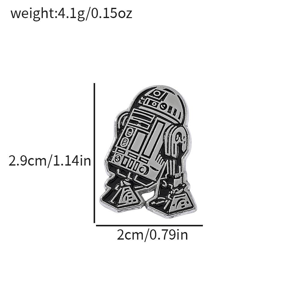 Металлический значок Звездные Войны Инопланетный Робот Сплав Брошь Булавка Украшение для Одежды