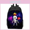 Adorable Stumble Guys Backpack For Boys Durable Polyester School Bag For Grades 1-12