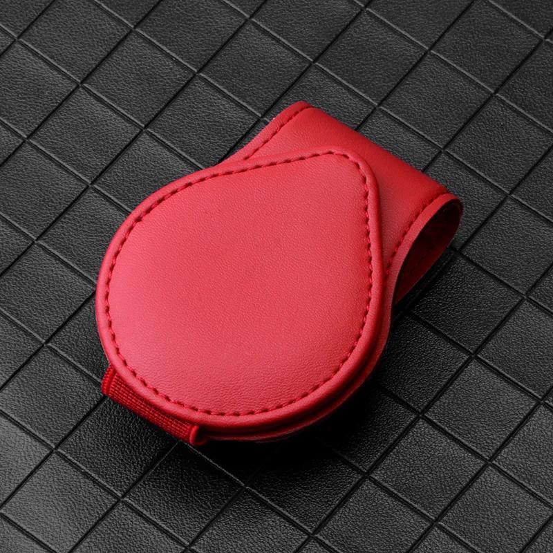 Car Sun Visor Organizer Leather Sunglasses Holder Multi-Pocket Car Document Storage Pouch Pen Holder Auto Interior Accessories