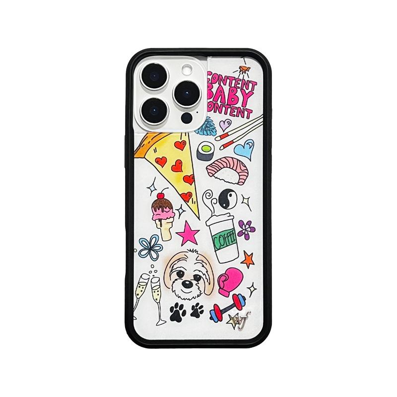Wildflower Anime 3D Bear-y Ballet Phone Case for iPhone 12 13 14 15 16 Pro Max Plus wf Kitten Duck Cute Cartoon Panda Bear Cover