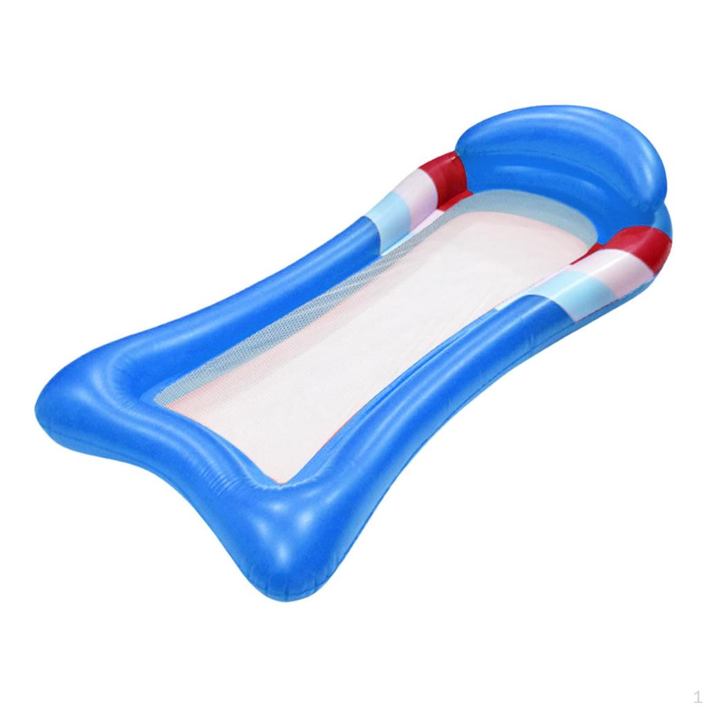 Swimming Pool Lounger Party Toy Inflatable Floats for Kids Adults Red