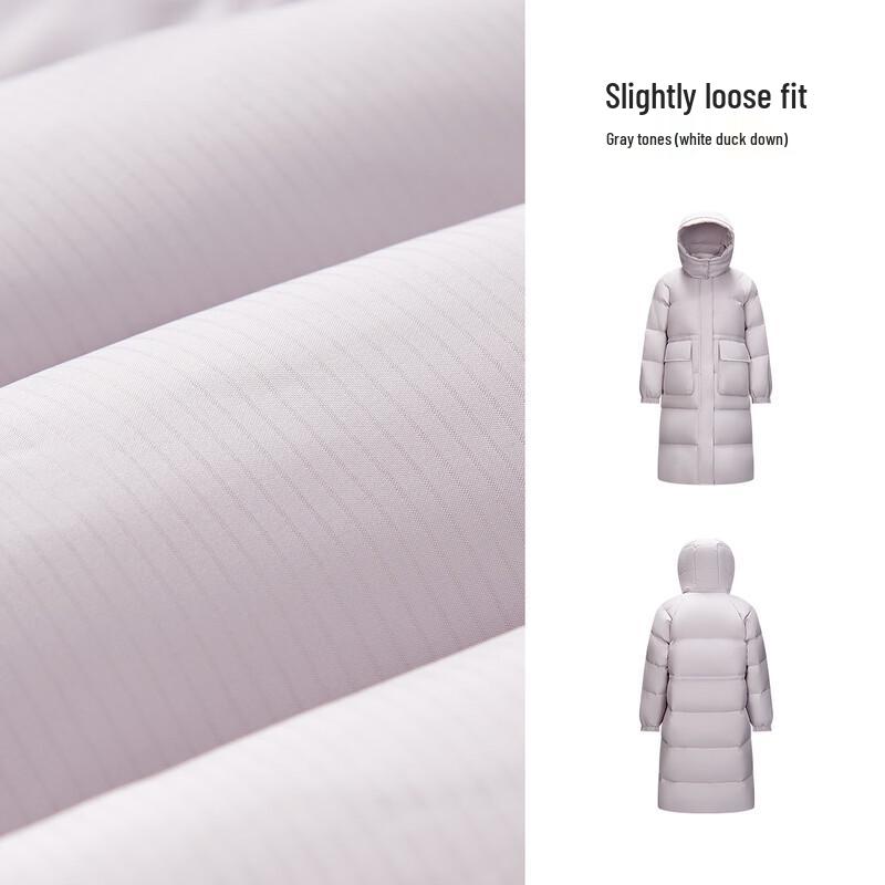 Semir Women's Winter Long 90% Down Detachable Hooded Jacket