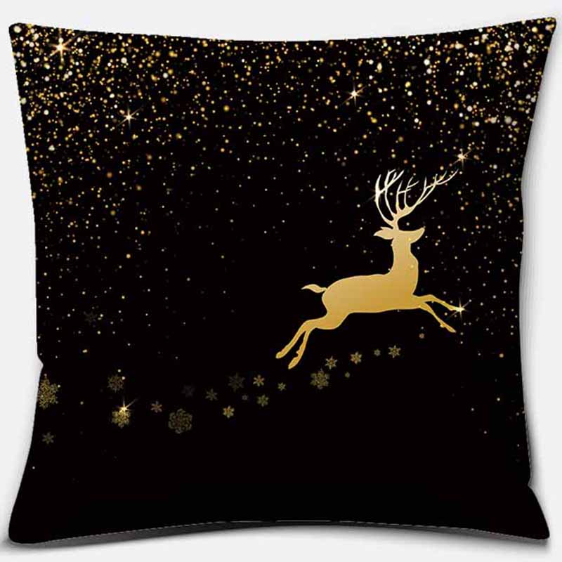 Black Geometric Printing Pillowcase Home Decoration Car Sofa Cushion Cover