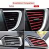 10pcs 7.87 Inches Fit For Car Air Conditioner Outlet, Decorative U-Shaped Molding, Car Styling Door Edge Corner Protector