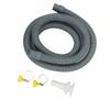 Marine Bilge Pump Installation Kit with Hose Clamps Thru Hull Fitting for Boats Yachts RVs Gray