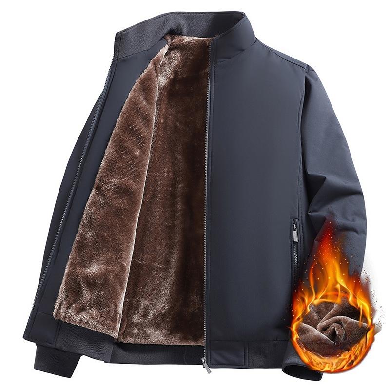 New Style of Executive Cotton Jacket for Men Middle-aged and Elderly Men's Jacket Plus Cotton Thickened