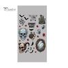 And Skull Cling Halloween Electrostatic Glass Stickers, Demon Blood Handprints Bats Scary Window Pattern Clings, Spooky Stickers for Doors Mirrors