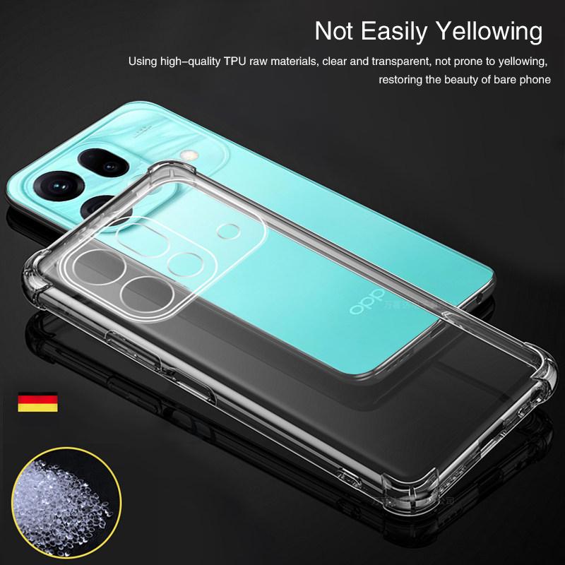 Airbag Transparent Phone Case for OPPO Find X9S Pro Ultra 5G Shell Soft TPU Shockproof High Quality Back Cover Funda Accessories