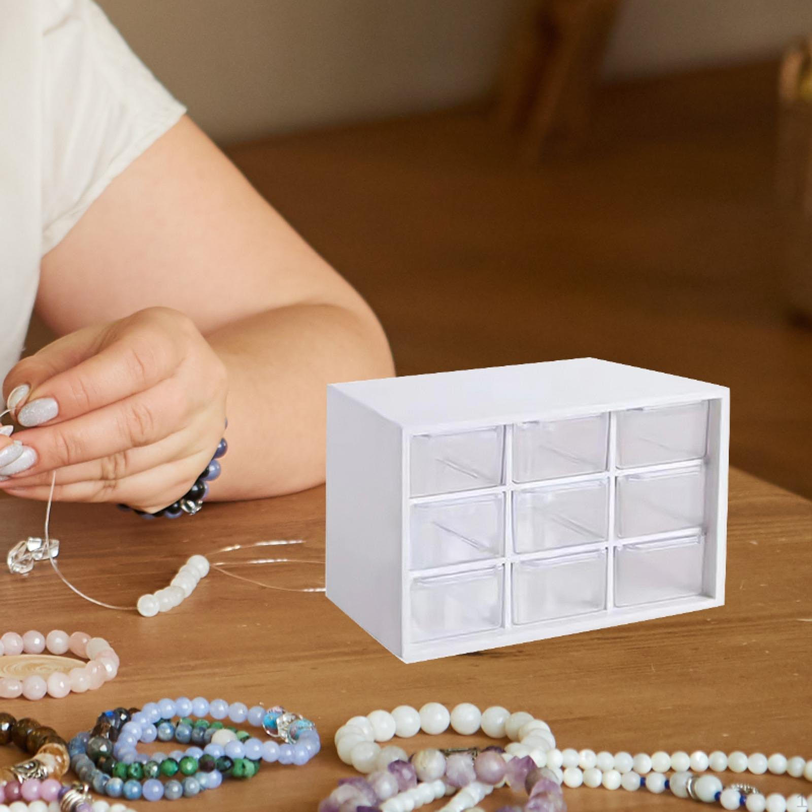 Компактный органайзер для ящиков стола для ювелирных изделий и принадлежностей для рукоделия белый 990₽