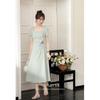 Lu Xiangnan 'Endless Bloom' French Style Slim Fit Dress