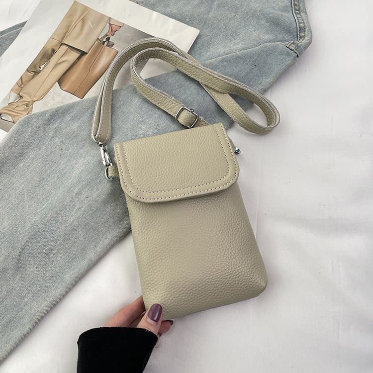 Lychee Pattern Mini Mobile Phone Bag Female Messenger Bag
