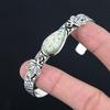 Birthday Gift For Her Natural K2 Jasper Bangle Leaf Adjustable 925 Silver