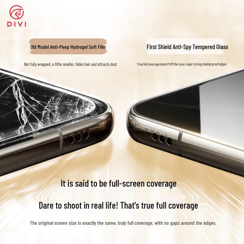 DIVI Huawei Privacy Tempered Glass Screen & Lens Protectors