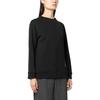 Emporio Armani Loose Fit Crew Neck Long Sleeve Sweatshirt Women tops Black 6R2M7J-2JXGZ-0999