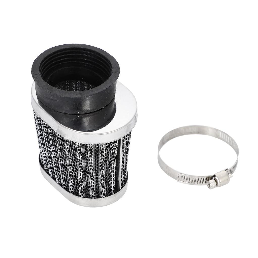 IBUKI-STYLE CB400F Air Filter, 2.0 inches (50 mm), Black, Universal Oval Power , Aluminum