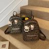 Autumn And Winter Children'S Backpack Fashion Leopard Print Boys And Girls Backpack Cartoon Cute Kitten Student Schoolbag