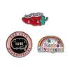 Playful Rainbow Chili Pin Sturdy Metal Badge Adornment Stylish Lapel Pin Accessory Suitable for Everyday Outfits