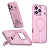 For iPhone 17 Pro Max Case Compatible with MagSafe Kickstand TPU + Acrylic Phone Cover