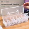 Data Cable Storage Box Transparent Lightweight Plastic Case for Travel Home Desk Charging Cable Storage
