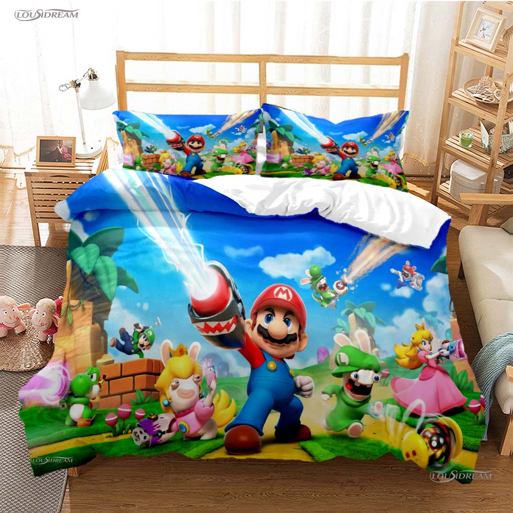 Lovely Carton Anime Al Season Soft Duvet Cover kawai Mai Beding set Premium Soft Comfortable Quilt Cover plus Pilowcase Single/Double/Quen/King