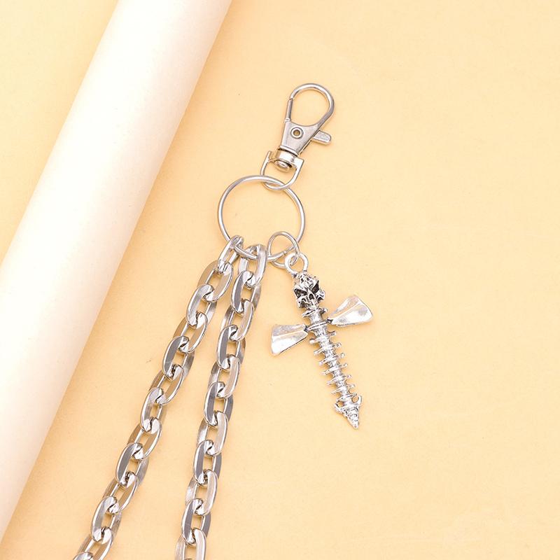 Fashion Versatile Punk Metal Pants Chain Hip Hop Spider Web Pendant Jeans Chain Multilayer Pants Decoration Waist Chains Gifts