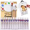 12-Color 12ml Textile Painting Pigment Set for DIY Hand-Painted Creations