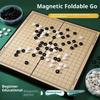 Jogo de Tabuleiro Antigo Chinês Weiqi Damas Mesa Dobrável Conjunto de Xadrez Go Jogo de Xadrez Brinquedo Presentes Plástico Jogo de Go