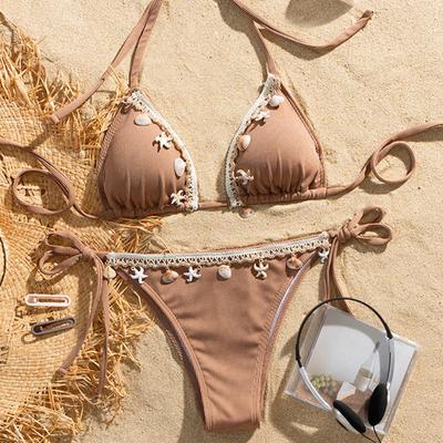Sexy Bikinis 2025 Damen Bademode Weiblicher Badeanzug zum Schwimmen Tragen Badeanzüge Brasilianisches Bikini-Set Strandbekleidung Pool Badegast