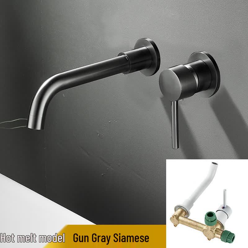 

Gunmetal Grey Concealed In-Wall Hot & Cold Faucet